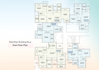 Ved Vihar Building No. 4 - Even Floor Plan
