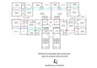 Amit's Montecito Building-'E' Typical Even floor Plan