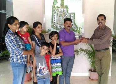 Amit Enterprises Housing Ltd, one of the top builders in Pune,distributed saplings to customers during World Environment Day