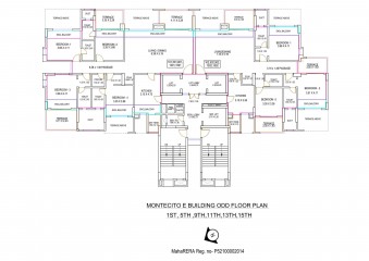 Amit's Montecito Building-'E' Typical ODD floor Plan    